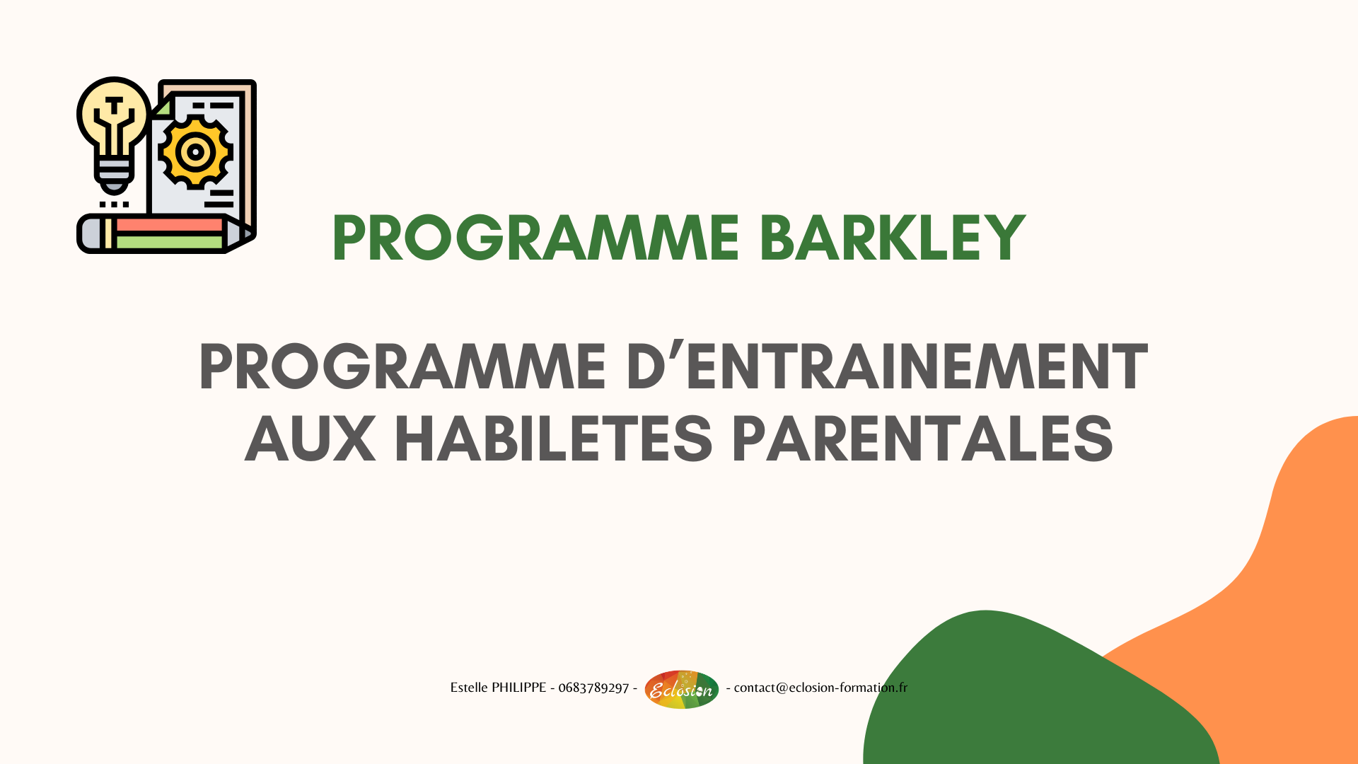 Contenu Méthode Barkley TDAH/TND